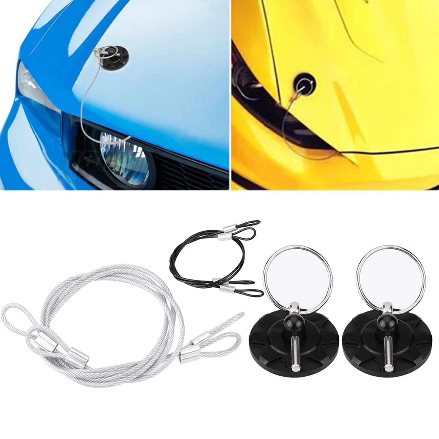 Universal CNC Billet Aluminum Racing Bonnet Hood Pin Latch Lock