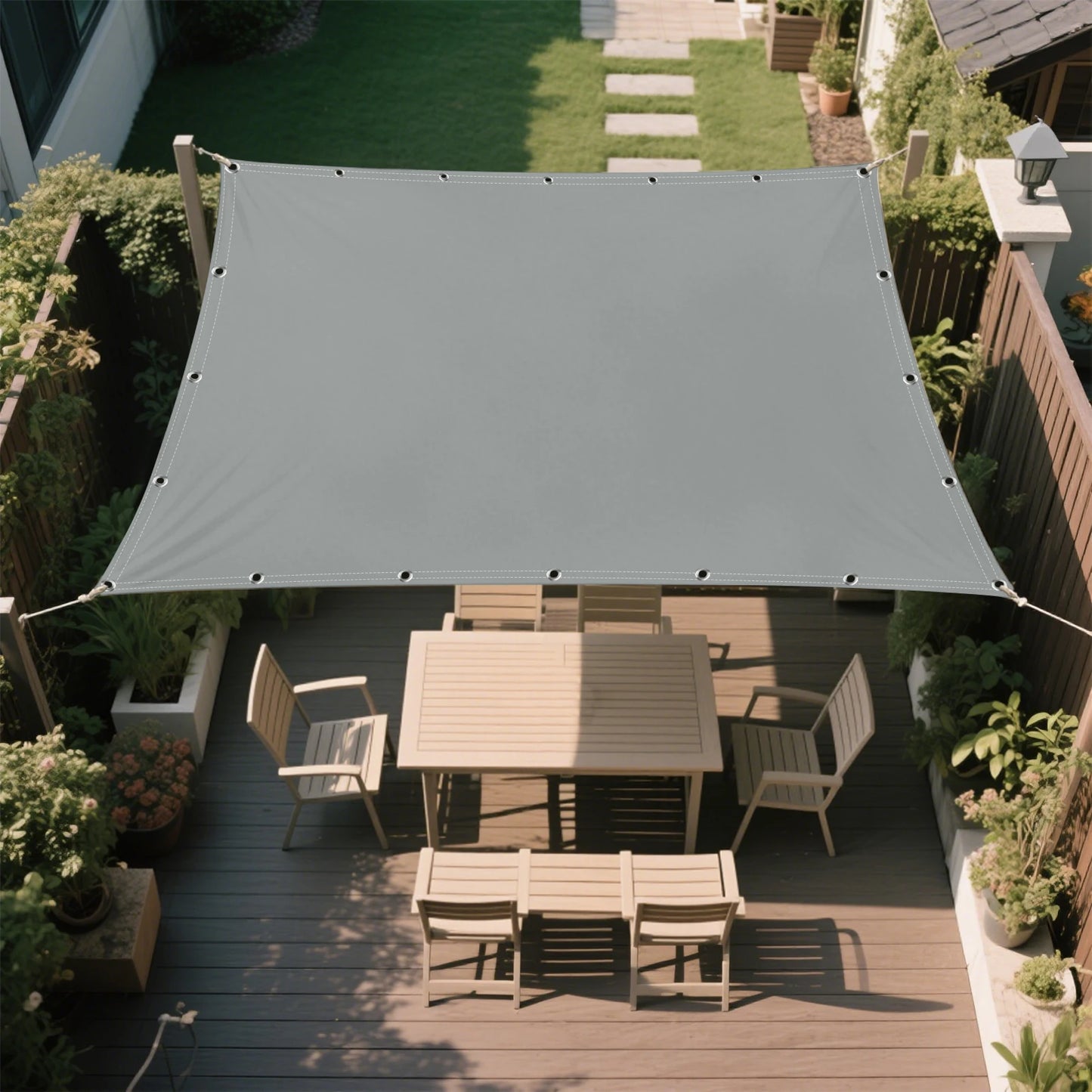Rectangular Sun Shade Sail – 95% UV & Waterproof Outdoor Cover