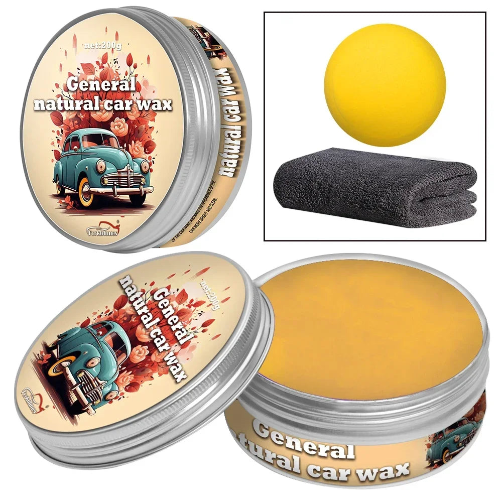 Carnauba Paste Car Wax Auto Paint Care Wax Brazilian Polishing Wax Paste High Gloss Shine Super Hydrophobic Coating Glazing Peaceful Pleasures Health and Wellness For all car