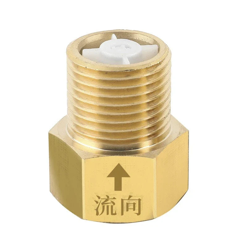 Copper 1/2" One-Way Check Valve – Anti-Backflow Threaded