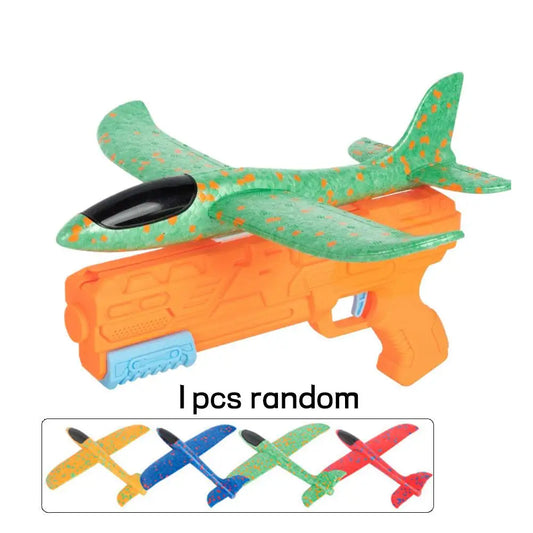 Kids Foam Glider Plane Launcher Toy | Outdoor Flying Fun Foam Glider Launcher Peaceful Pleasures Health and Wellness