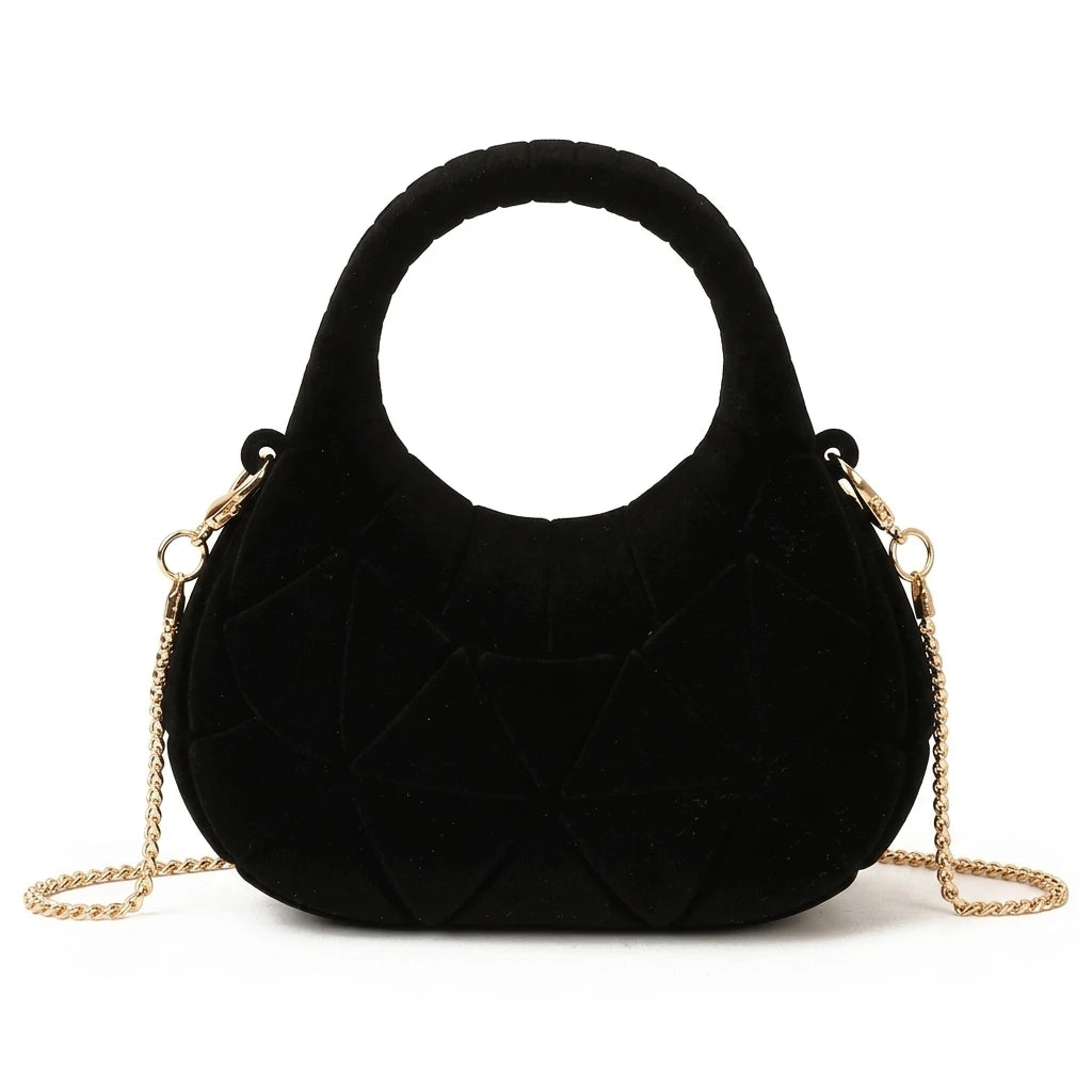 Mini Acrylic Handbag For Women Candy Color Crossbody Bag With Metal Chain Lightweight Portable Peaceful Pleasures Health and Wellness One black