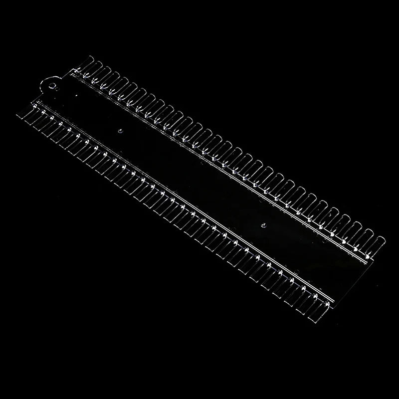 60Pcs/set False Nail Tips Nail Polish Palette Stand Show Tools Flat-Bottom Manicure Solid Plastics Nail Art Display Tools Peaceful Pleasures Health and Wellness Transparent