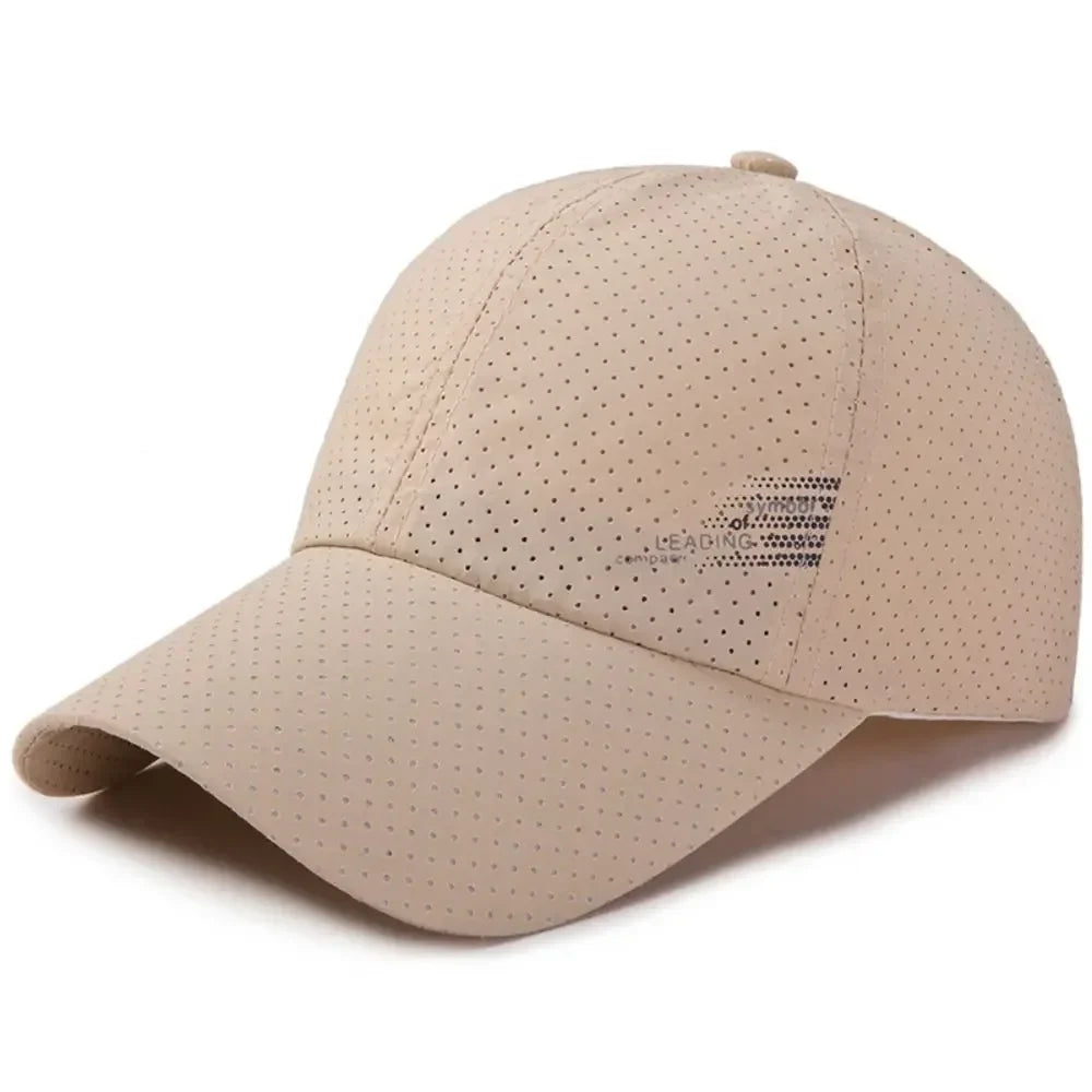 Adjustable Unisex Baseball Cap – Moisture-Wicking Quick-Dry Sun Hat