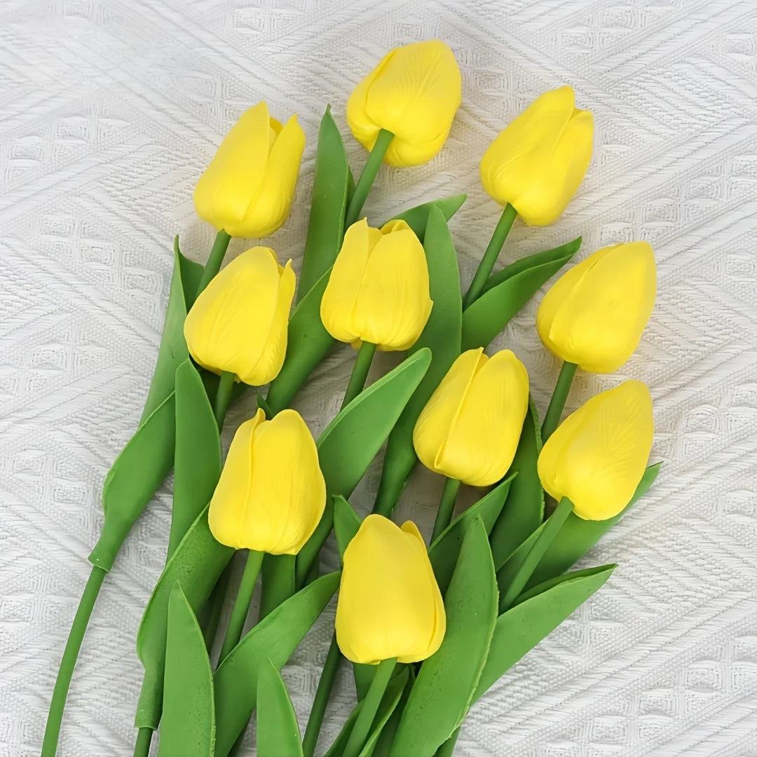 10-Pack Real Touch Artificial Tulips – Wedding & Home Décor