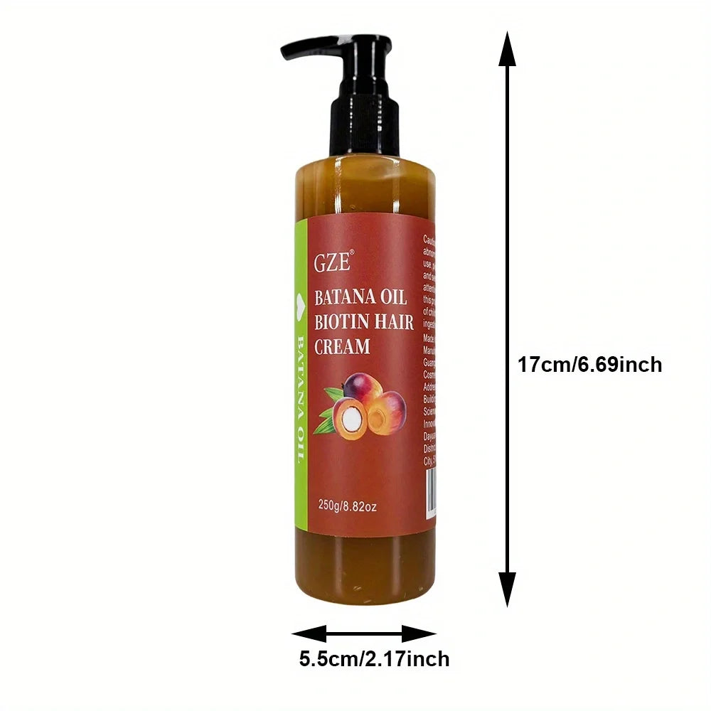 GZE Batana Oil Biotin Hair Cream Anti-Breakage 2 Pack 500g Hair Conditioning Cream Peaceful Pleasures Health and Wellness