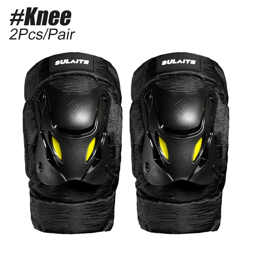 1Pair Electric Bike Motorcycle Motocross Racing Knee Elbow Guards Pads Braces Protective Gear Black Mountain Biking Racing Peaceful Pleasures Health and Wellness Knee-1Pair