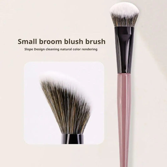 Angled Powder Blush Brush – Soft Synthetic Makeup Brush Makeup Brush Oasis Select