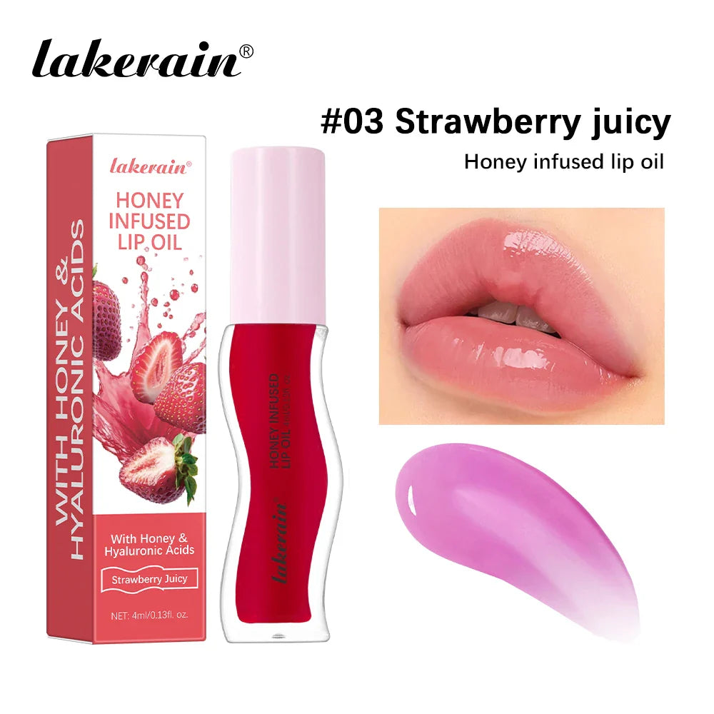 Lakerain Honey Lip Oil – Moisturizing Tinted Gloss | 4ml