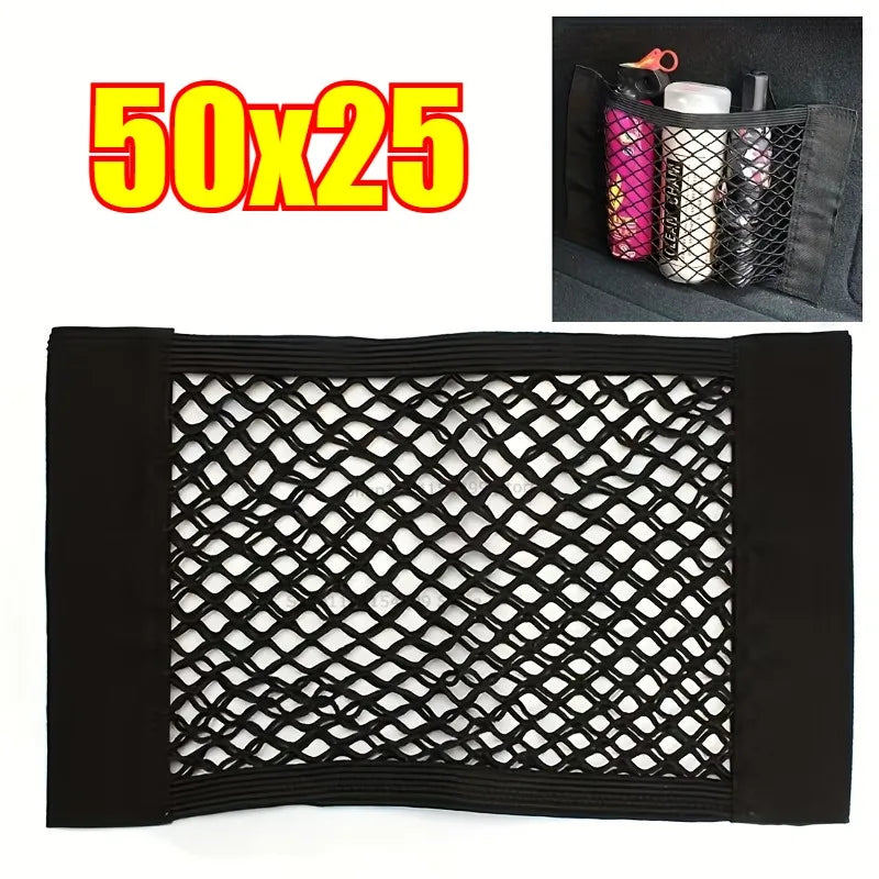 Car Trunk Net Mesh Organizer – Universal Elastic Storage Bag