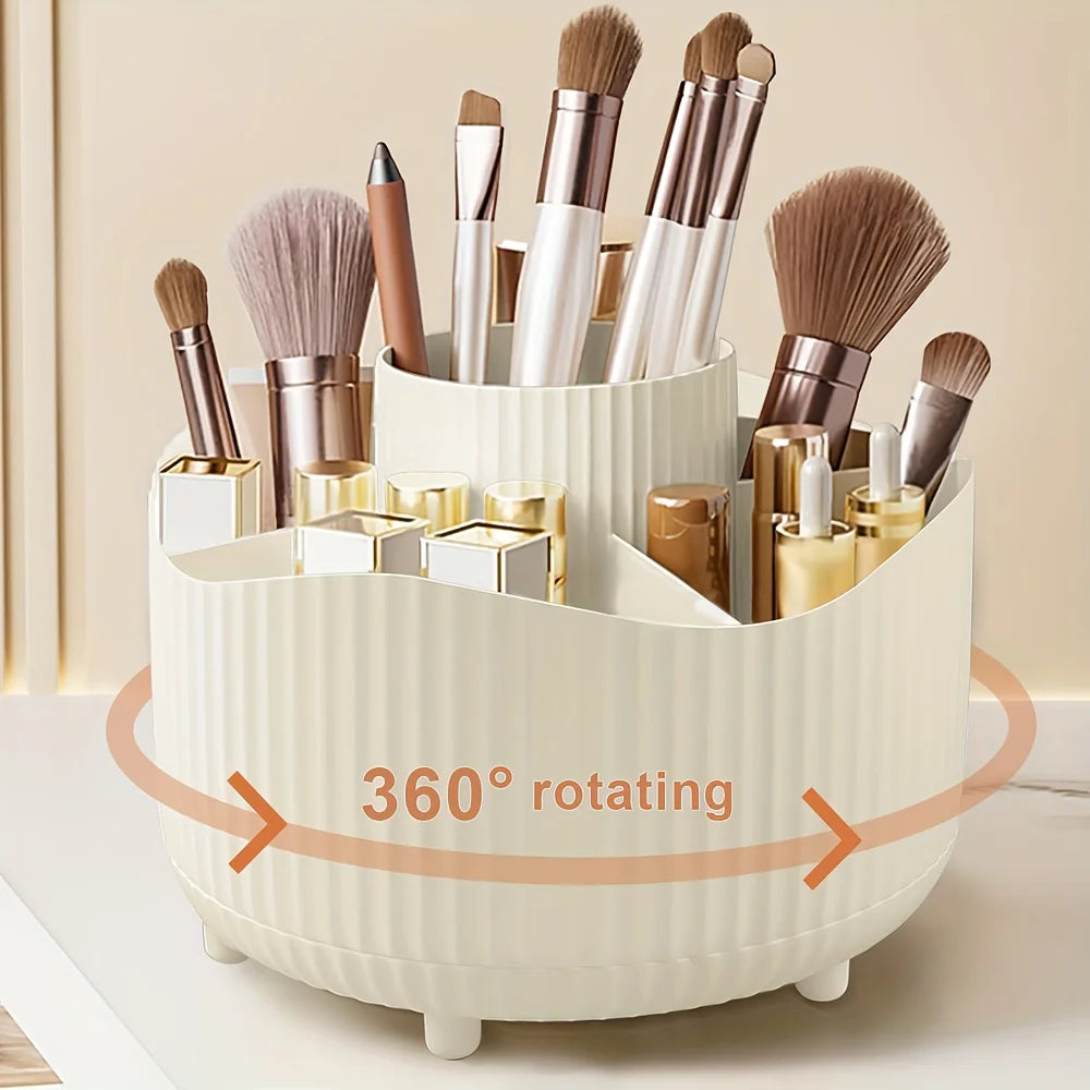 360° Rotating Makeup Organizer & Brush Holder | RUNTOIN