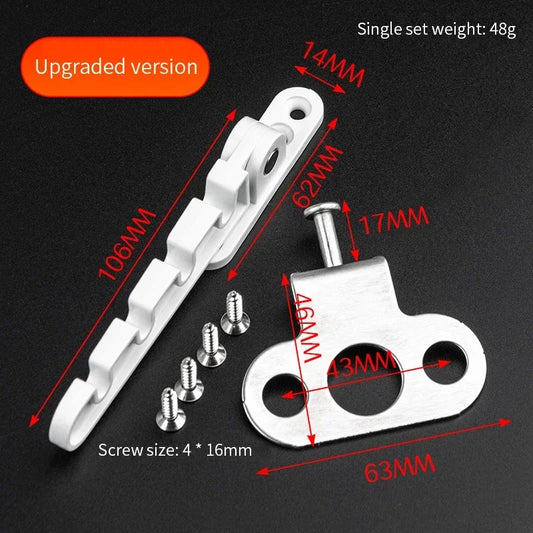 New Inner Window Limiter Latch Position Stopper Casement Wind Brace Home Security Door Windows Sash Lock Child Safety Protection Peaceful Pleasures Health and Wellness Default Title