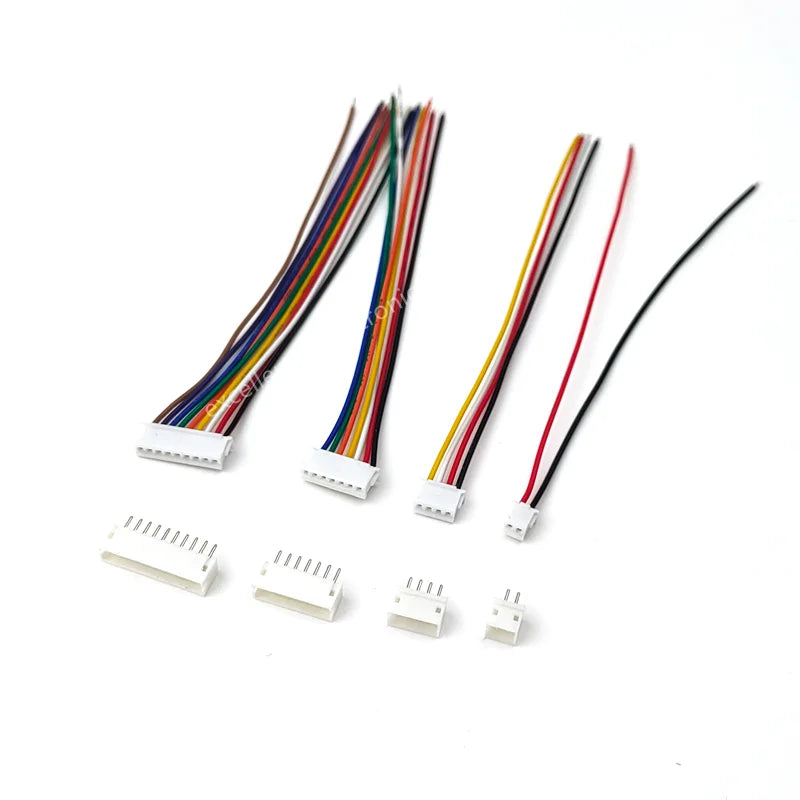 10 SETS Mini Micro ZH 1.5 2/3/4/5/6/7/8/9/10 Pin JST Connector with 100mm Length Wires Cables Peaceful Pleasures Health and Wellness 10 Sets 7P