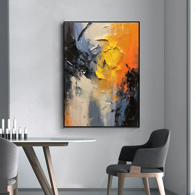 Original Hand-Painted 3D Texture Wall Art for Living Room And Bedroom Unique Gift Idea Peaceful Pleasures Health and Wellness