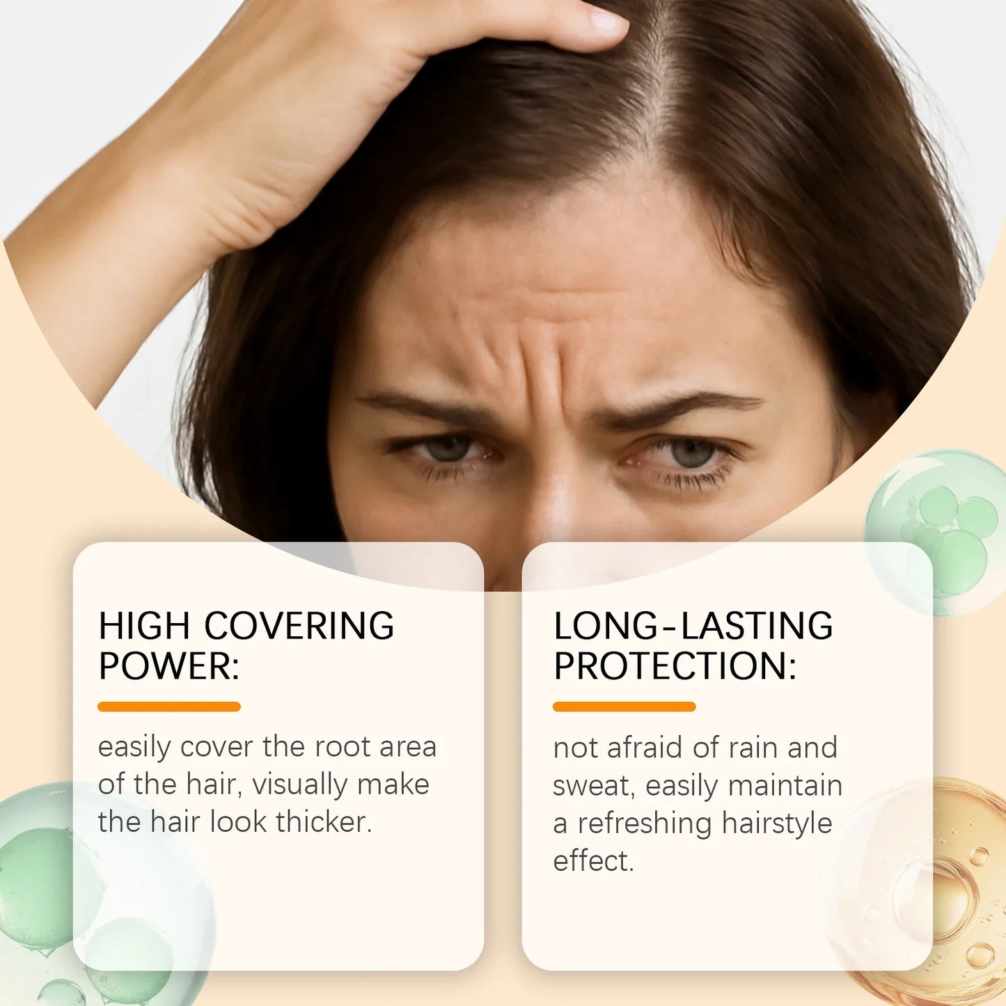 HOEGOA Waterproof Hair Concealer – Root & Hairline Coverage 50g