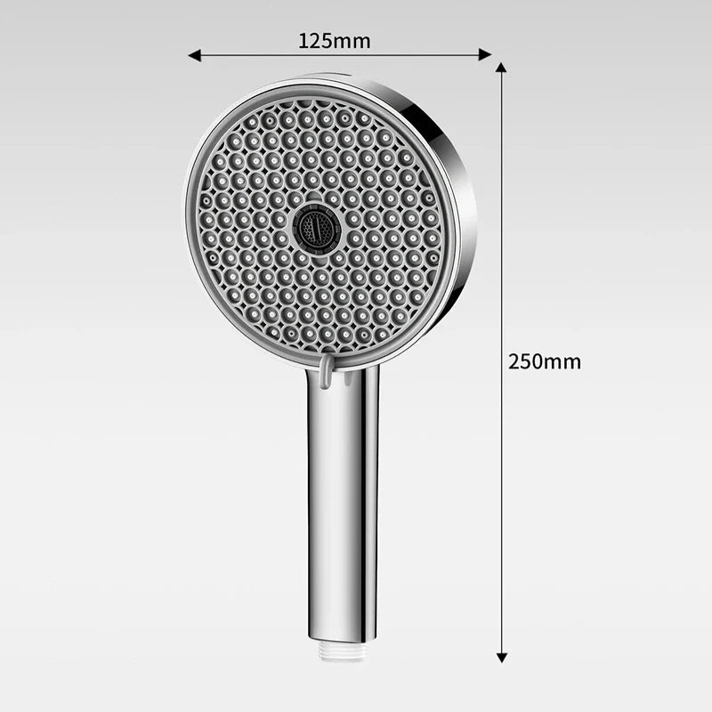 6-Mode High Pressure Handheld Shower Head – 12.5cm Panel
