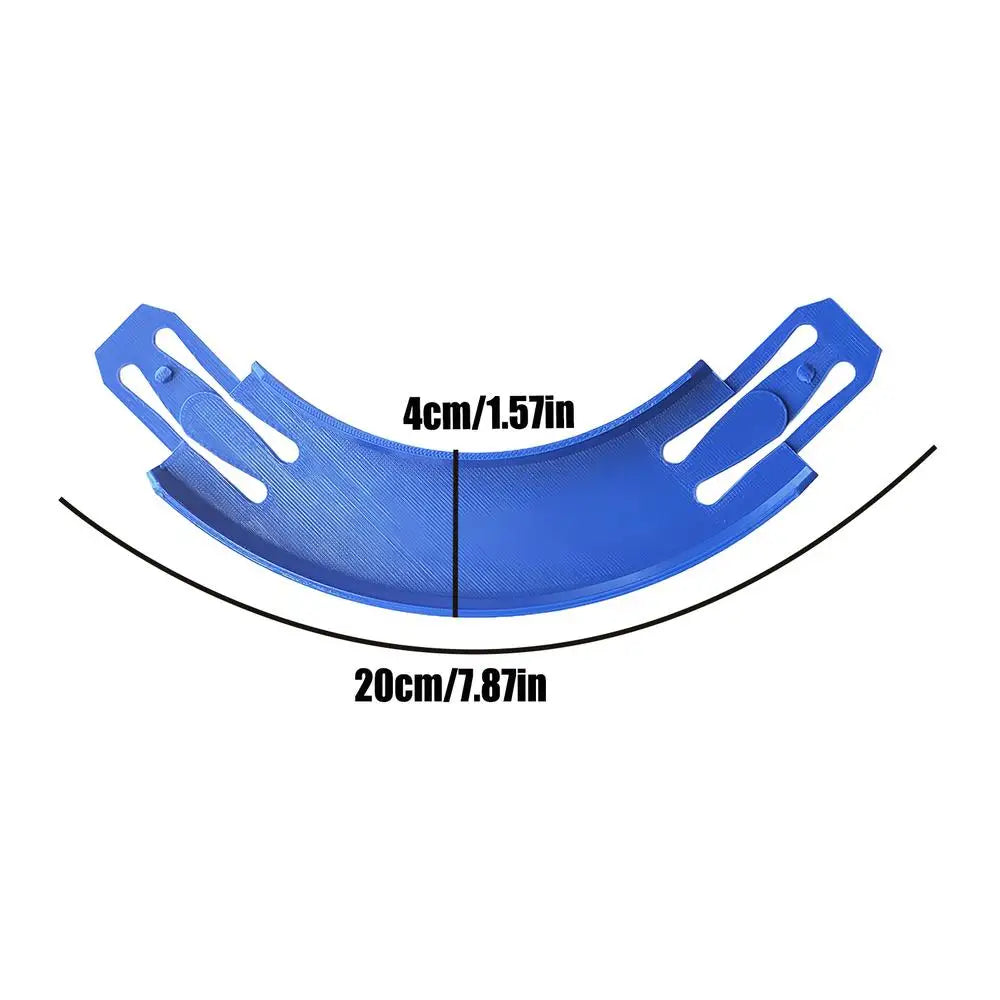 90° Curve Toy Car Track Connector 20cm – Kids Racetrack Part Race Track Connector Peaceful Pleasures Health and Wellness Blue