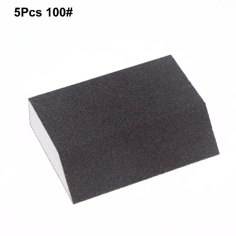 5Pcs/pack Single Sandpaper Sponge Set 60/80/100/120/180/220/240 Grit Sanding Block Combination, Washable Reusable Peaceful Pleasures Health and Wellness A3