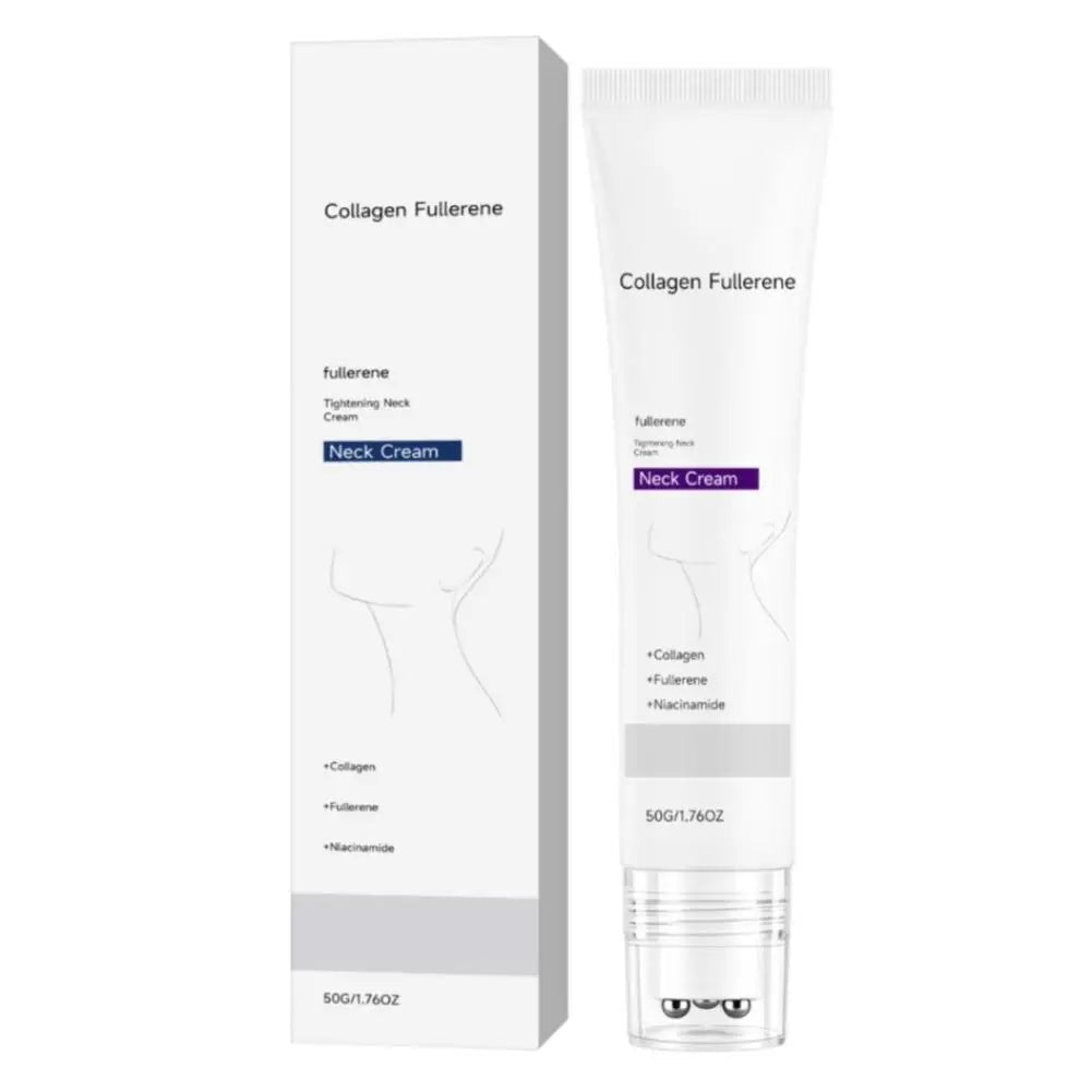Instant Light Line Neck Cream Collagen Anti-Wrinkle Fade Fine Lines Firming Skin Rollerball Design Massage Promotes Absorption Peaceful Pleasures Health and Wellness A
