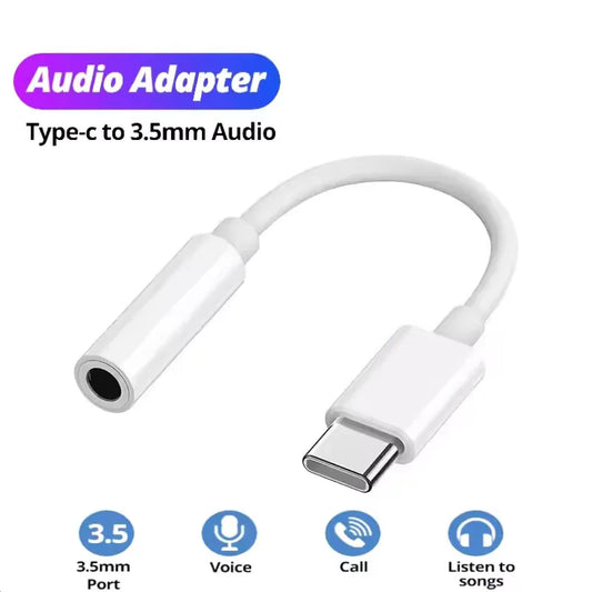 USB-C to 3.5mm Audio Adapter | iPhone 15, Samsung & Android Audio Jack Adapter Peaceful Pleasures Health and Wellness