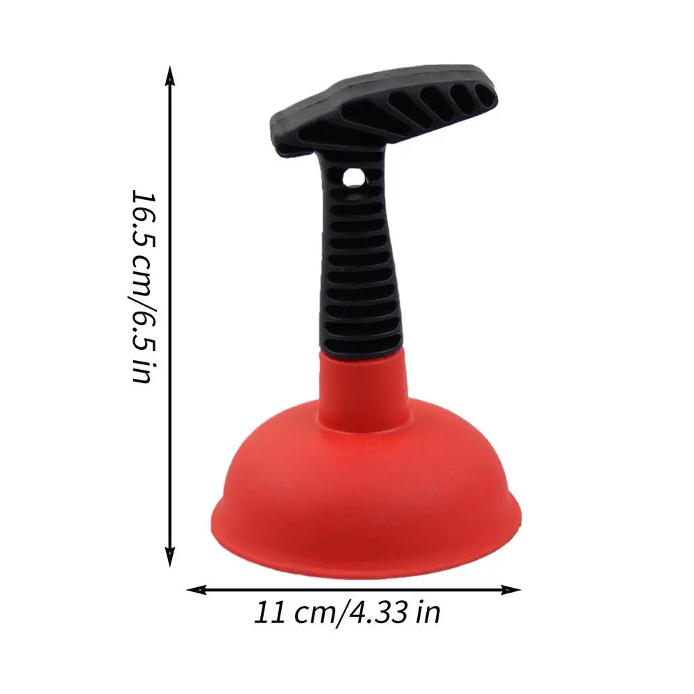 Powerful Drain Plunger for Clogged Toilet Sink & Shower, Unblock Drain Pipe with Splash Guard, Heavy-Duty Unblocker Tool Peaceful Pleasures Health and Wellness 1PC Random Color