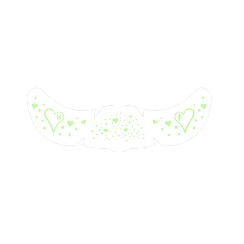 Luminous Temporary Face Tattoo Stickers – Stars & Hearts