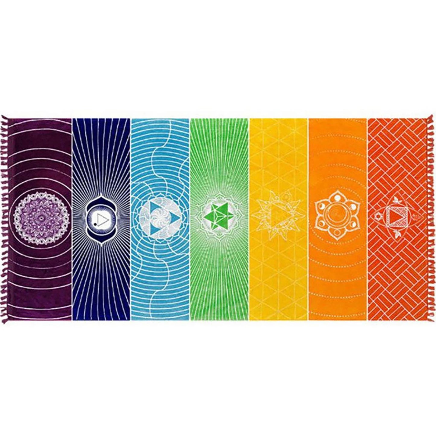 1Pcs/lot New Hot Wall Hanging Bohemian Tapestries with Tassel Homestay Wallcovering Tapestry for Bed Cover Curtain Picnic Mat Peaceful Pleasures Health and Wellness
