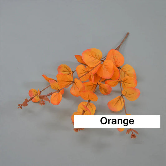Artificial Eucalyptus Branch | Halloween & Christmas Décor Artificial Plant Branch Oasis Select Orange