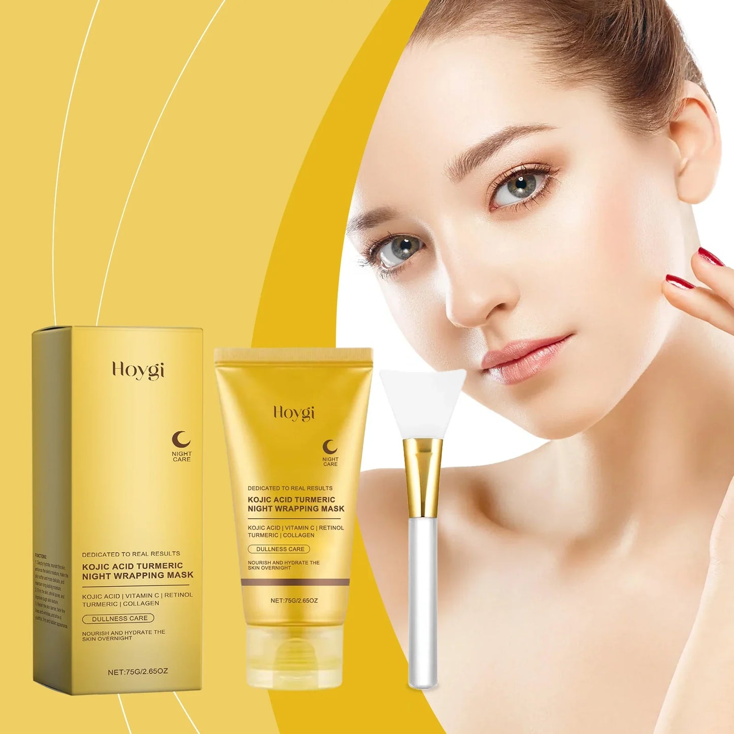 Turmeric Collagen Peel-Off Face Mask with Scraper – 75g