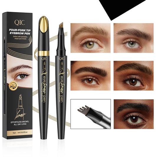 QIC 4D Micro-Textured Eyebrow Pen – Waterproof, Smudge-Proof Liquid Eyebrow Pen Oasis Select