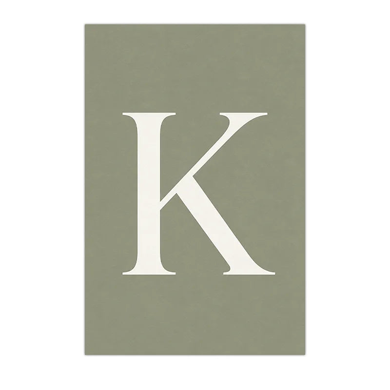 Personalized Animal Letter Canvas Art – Kids Nursery Wall Decor