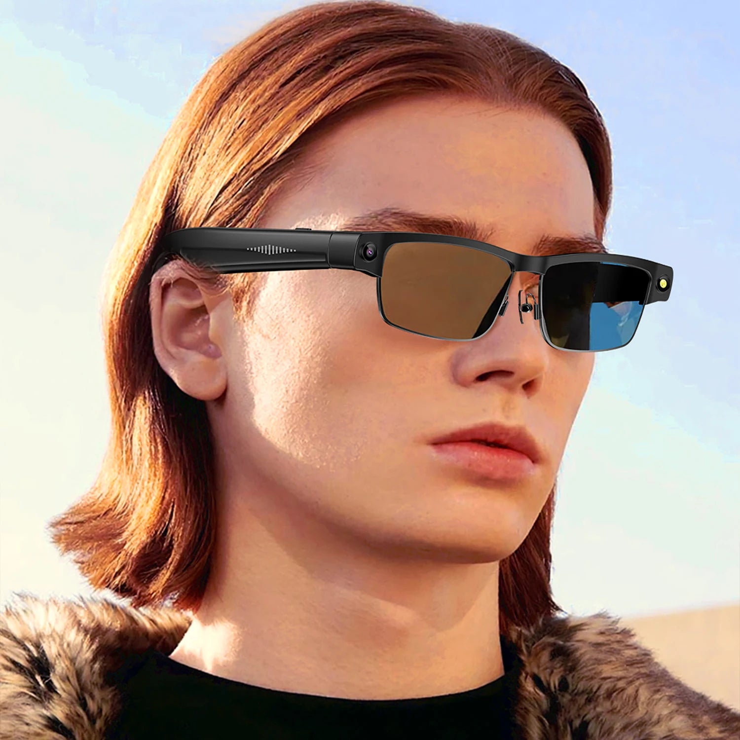 Smart Translate Glasses Bluetooth Call Music Voice Assistant Control Real-time Simultaneous Interpretation Smart Sunglasses Peaceful Pleasures Health and Wellness