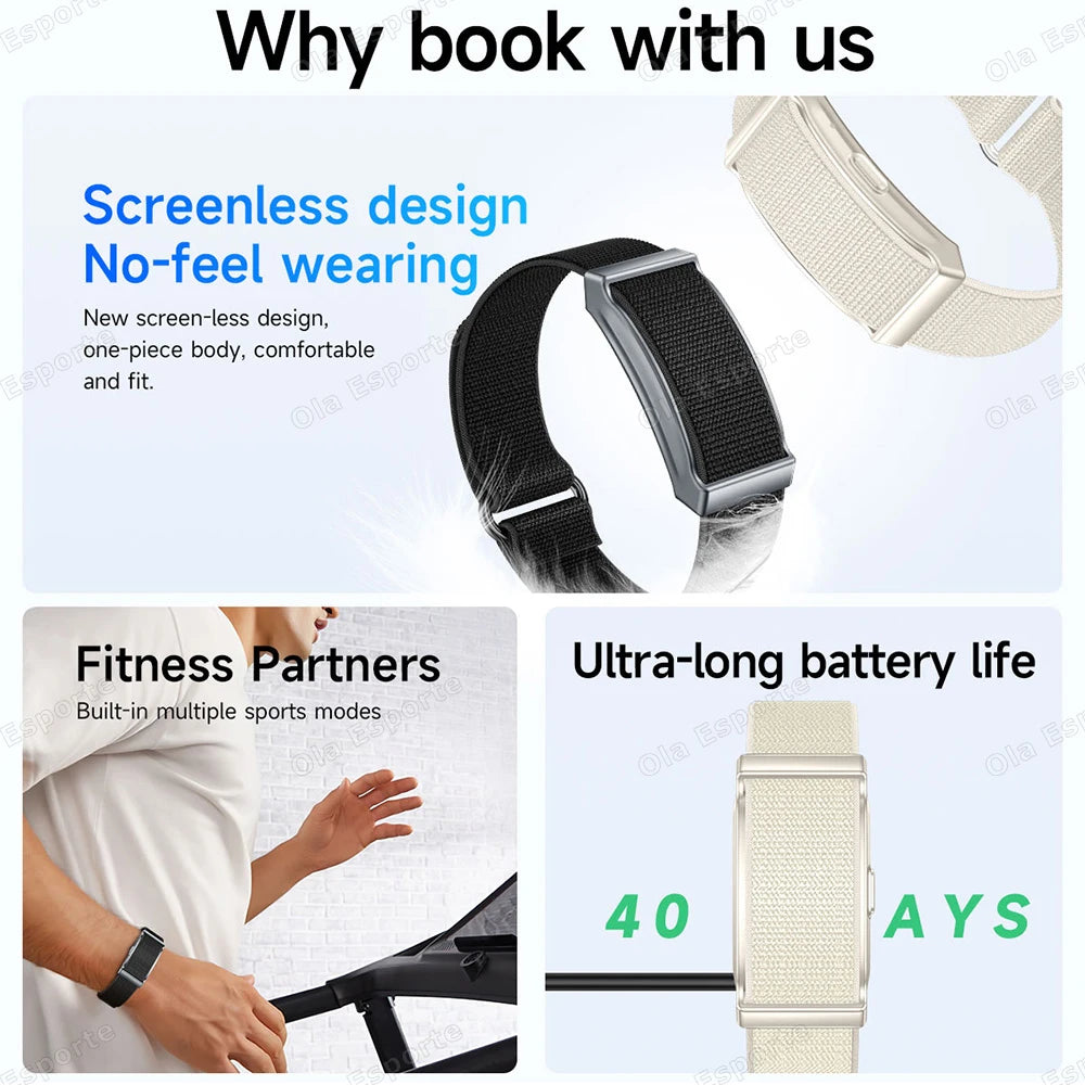 Ola Esporte Smart Fitness Bracelet | Health Tracking & Alerts