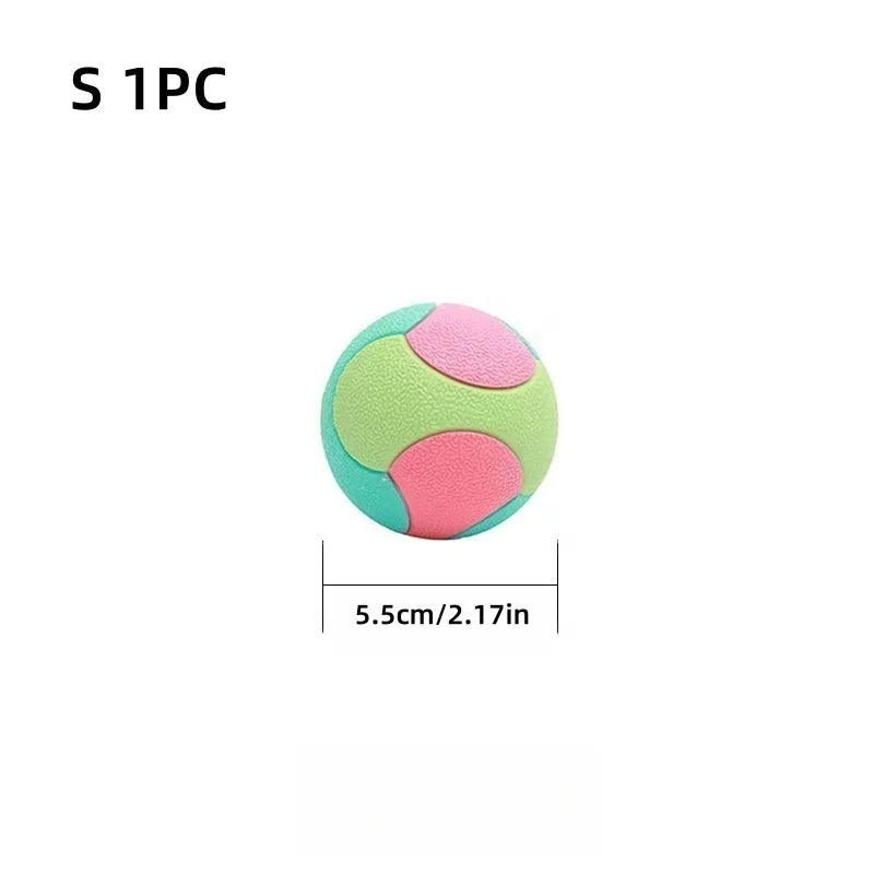 Bite-Resistant Rubber Bouncy Ball Dog Chew & Dental Toy
