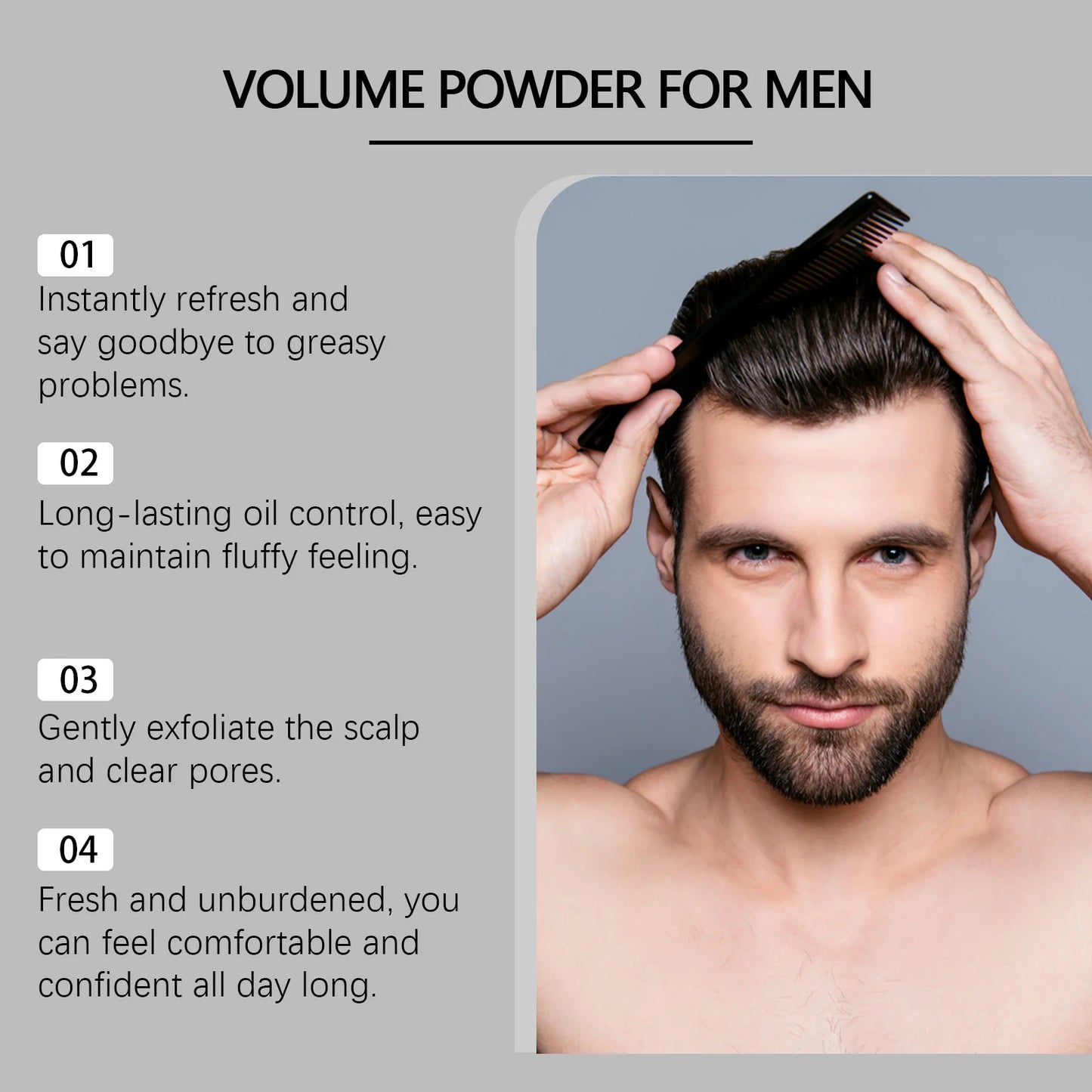 Hair Styling Powder Fluffy Increase Hair Volume Long-Lasting Oil Control Refreshing Thickening Non Sticky Volumizing Hair Powder Peaceful Pleasures Health and Wellness