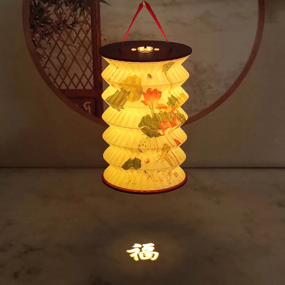 Foldable Chinese Paper Lantern | Mid-Autumn Festival Decor