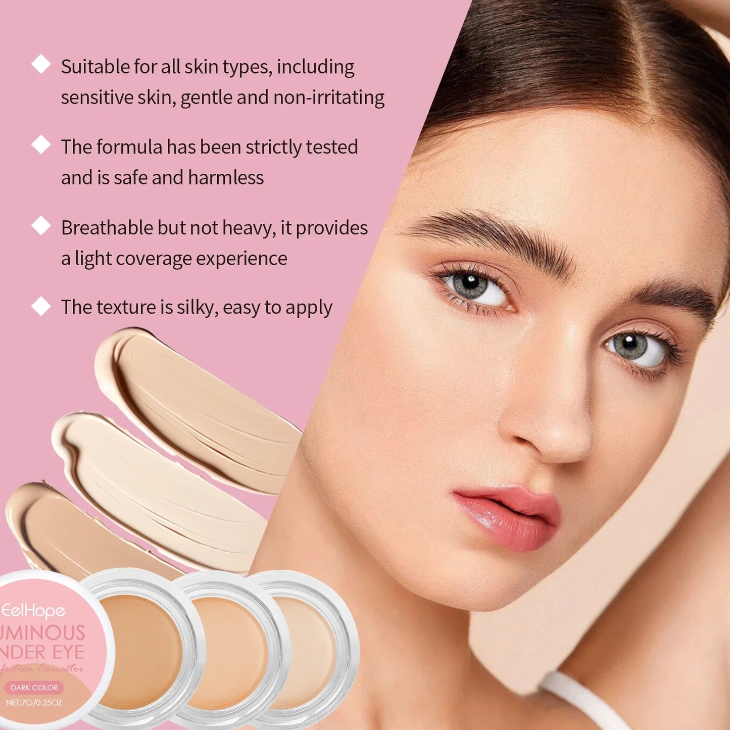 Eelhope Hydrating Liquid Concealer – Full Coverage & Brightening