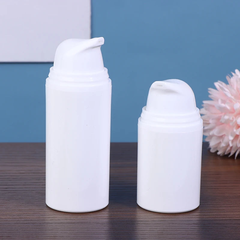 15ml 30ml 50ml Plastic Travel Bottles Cream Refillable White Airless Pump Emulsion Vacuum Lotion Bottle Makeup Cosmetics For Gel Peaceful Pleasures Health and Wellness