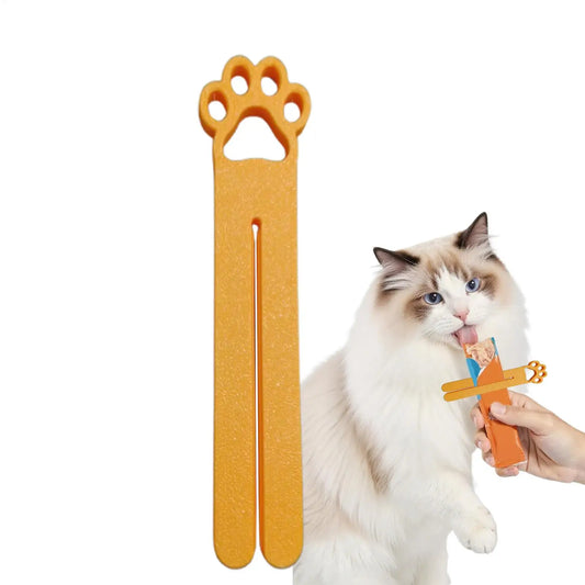 Cat Treat Squeezer – Cute Cat Head Wet Snack Dispenser Cat Treat Dispenser Oasis Select