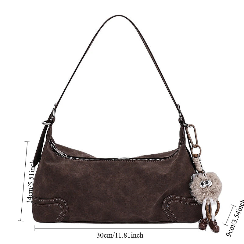 New Versatile Vintage Niche Texture Armpit Bag New Autumn Women Motorcycle Bag Minimalist Shoulder Bags Casual Commuter Handbag Peaceful Pleasures Health and Wellness