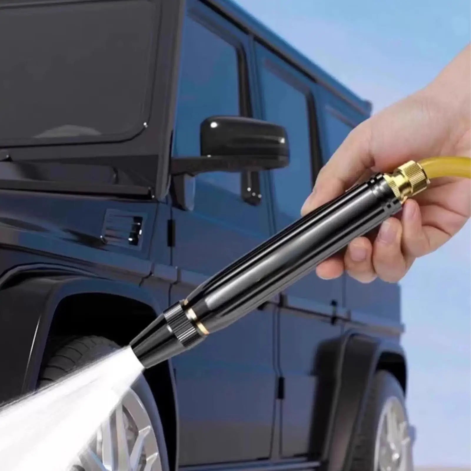 Jet Nozzle Power Washer for Garden Hose Garden Hose Nozzle High Pressure Cleaning Spray Evenly Hose Nozzle for Car Washing Peaceful Pleasures Health and Wellness
