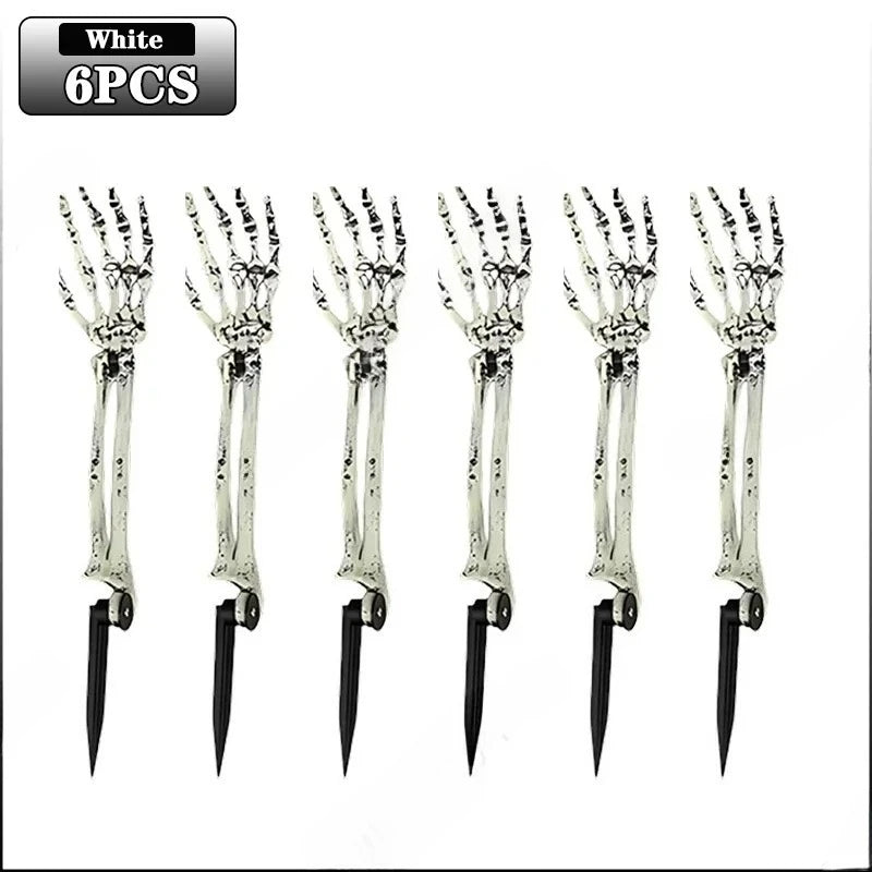 Halloween Skeleton Hand Yard Stakes – Realistic Zombie Prop 1–6 Pcs