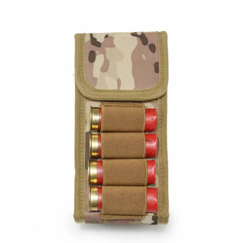 Cartridge Bag Tactical Hunting 16-Round Shotgun Storage Bag Molle Accessory Bag Molle Magazine Pouch Cartridge Holder Gun Peaceful Pleasures Health and Wellness Camouflage