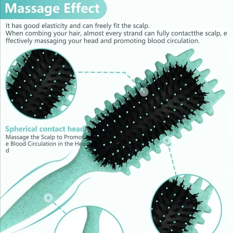 Curling Hair Styling Brush for Men & Women – Salon Quality Peaceful Pleasures Health and Wellness