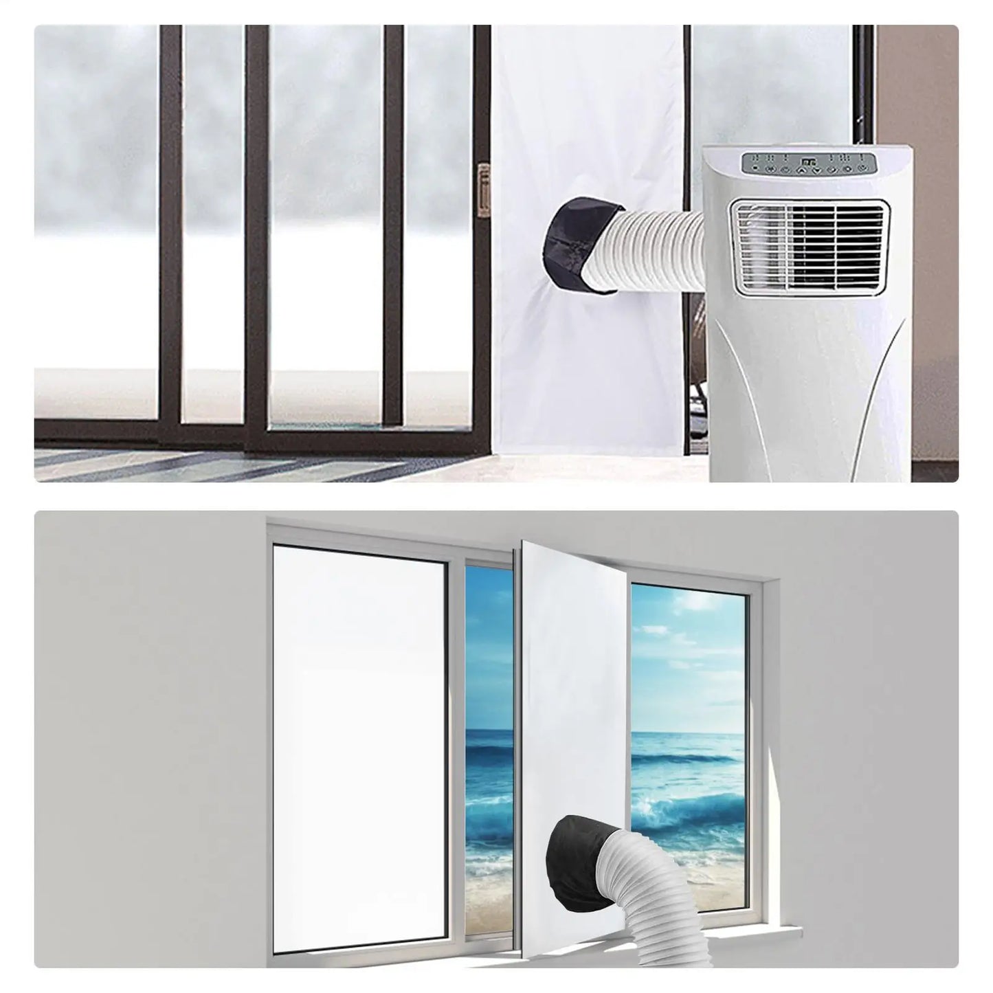 Portable AC Window Vent Seal Kit – Waterproof Cloth 2M/3M
