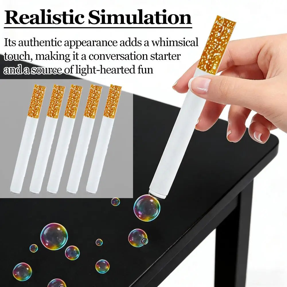 Cigarette-Shaped Bubble Blower Toy – Portable Novelty Fun Peaceful Pleasures Health and Wellness