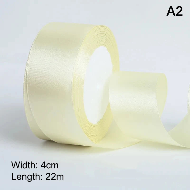 4cm Satin Ribbon Roll 25 Yards – Bows, Gifts & DIY Crafts