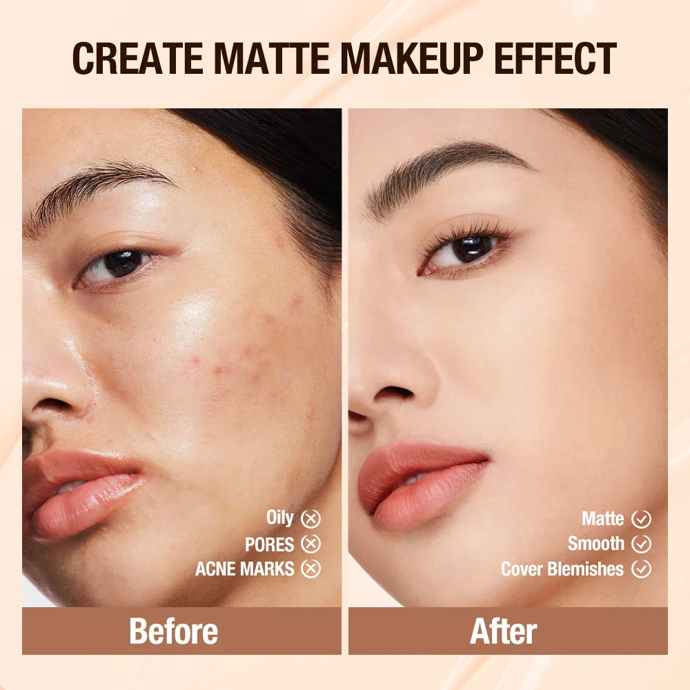 O.TWO.O Liquid Foundation 30ml – Full Coverage Waterproof Matte