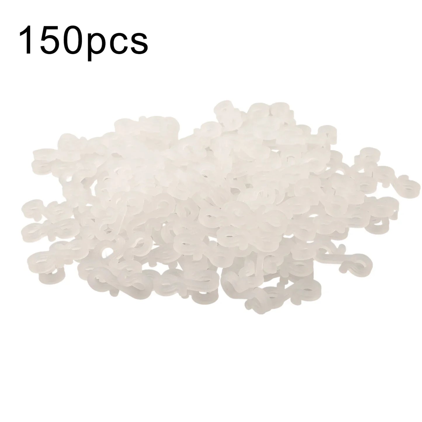 150-Pack Mini Gutter Hooks – Reusable Outdoor Light Clips