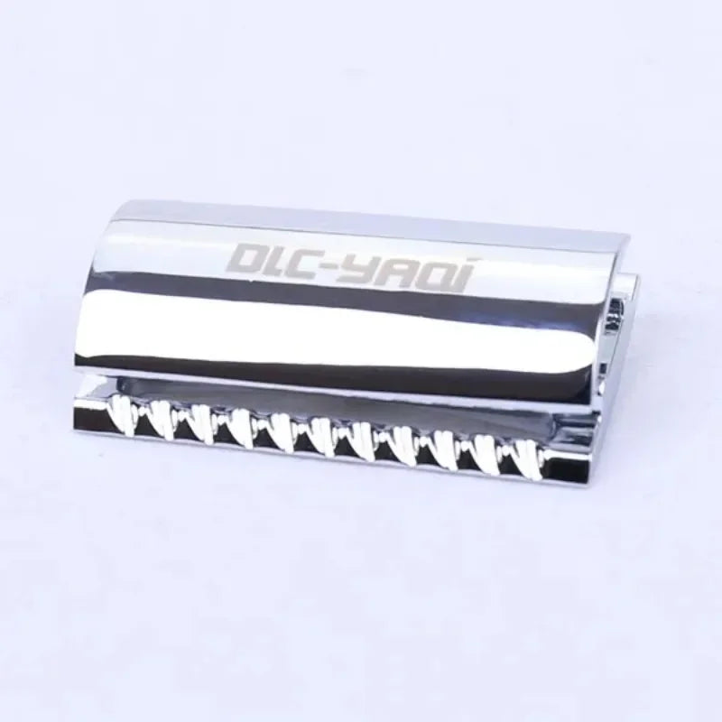 YAQI Chrome Color Scalloped Bar Double Edge Safety Razor Head for mens Peaceful Pleasures Health and Wellness